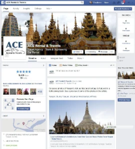 Digital Marketing Consultant Singapore - Portfolio - Facebook Marketing and Advertising - Ace Rental & Travels Facebook Page