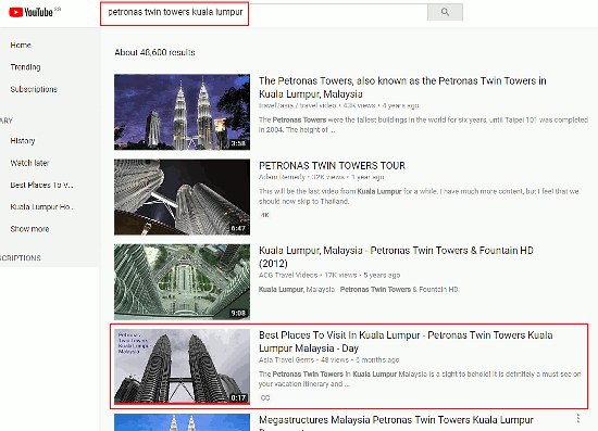 How To Rank On YouTube - Petronas Twin Towers - small